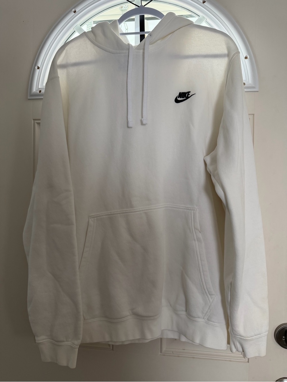 Nike White Hoodie with Blue Tag